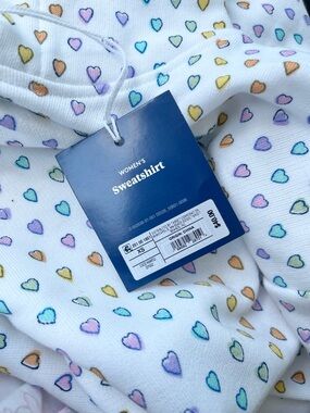 Roller Rabbit x Target, Size XS Heart Print Hoodie Sweatshirt (NWT)